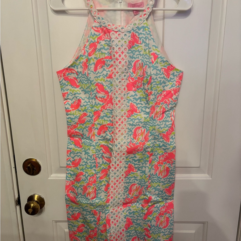 Lilly Pulitzer Lobster Print Shift Dress